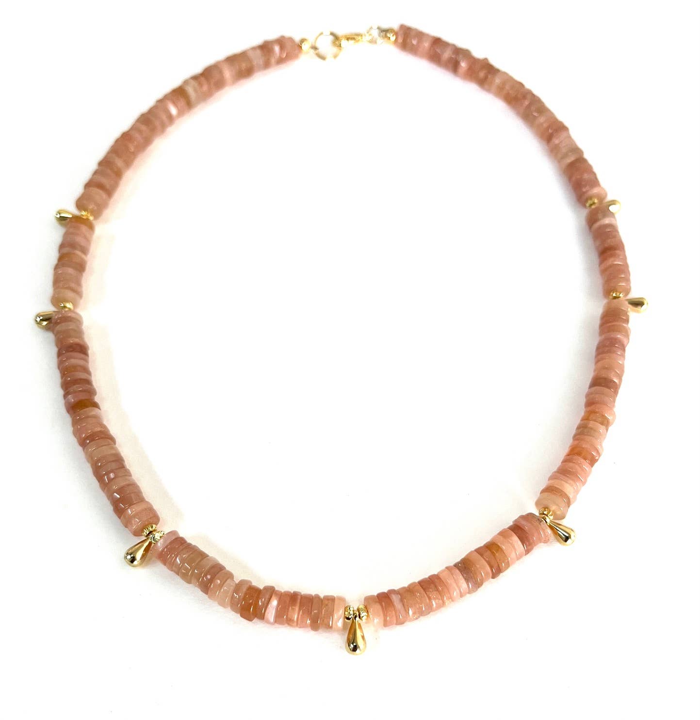 Mojave Rose Moonstone Necklace