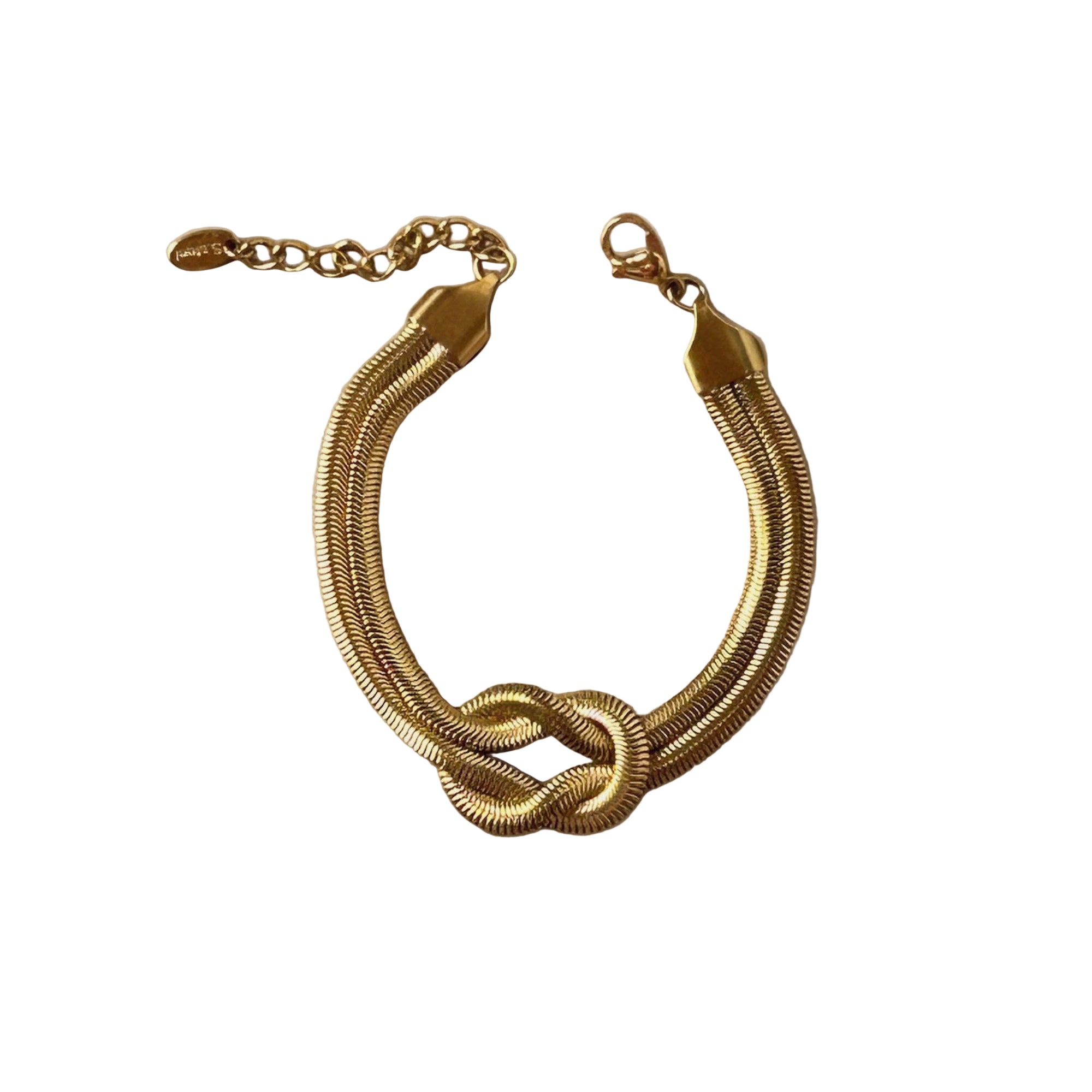 Snake Chain Knotted Twist Bracelet