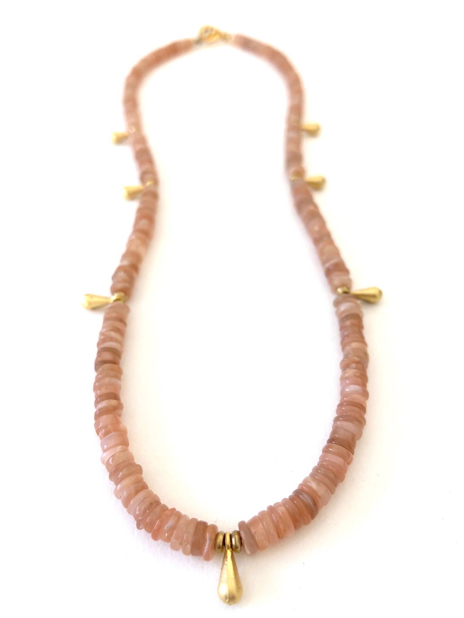 Mojave Rose Moonstone Necklace