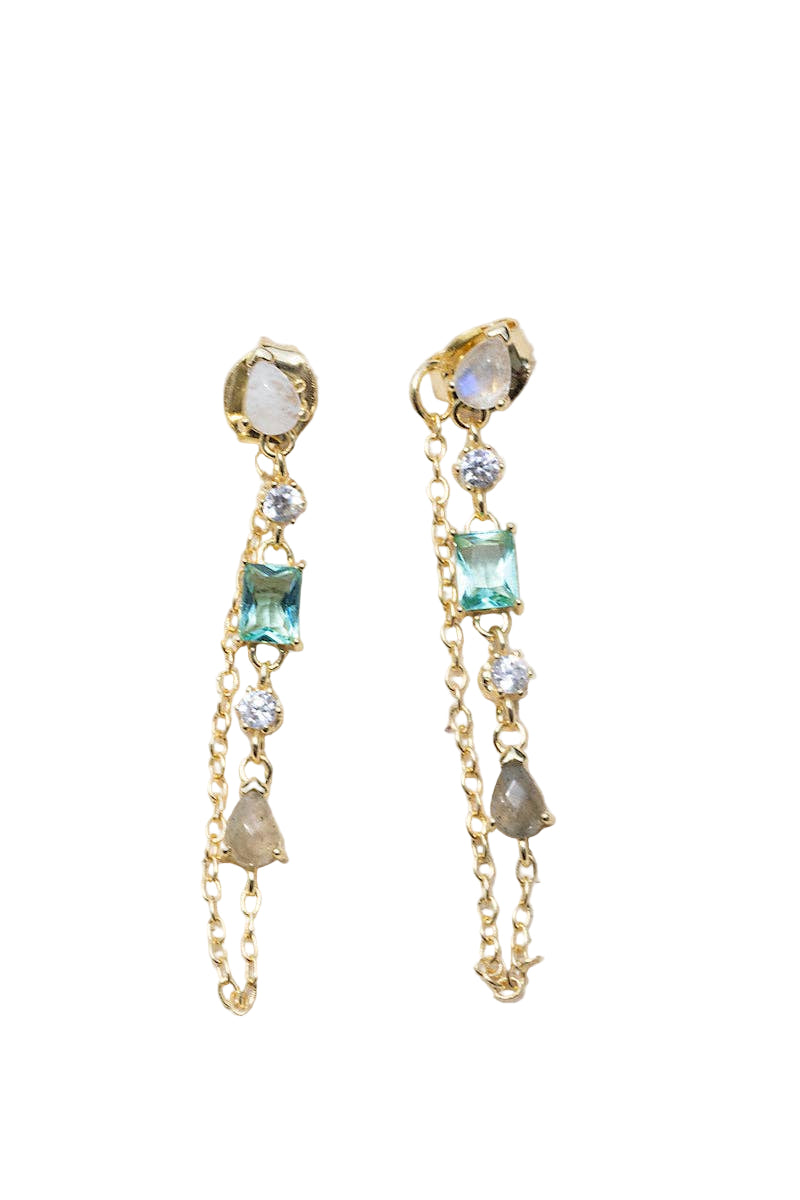 Paraiba Droplet Earrings