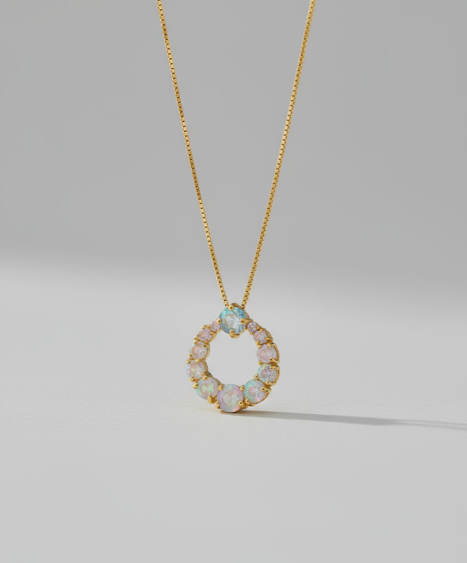 Rainbow Moonstone Necklace