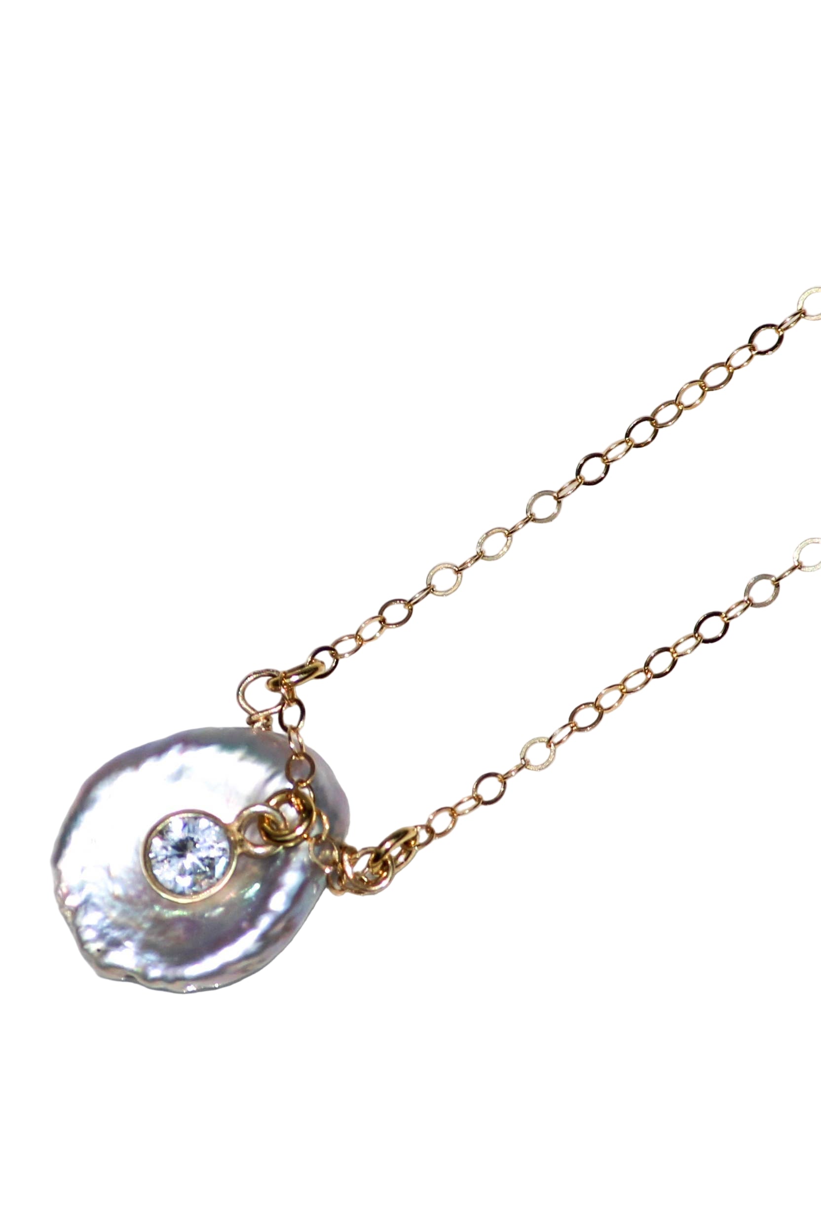 Lavender Freshwater Pearl Pendant Necklace